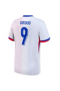 Fotbalové Dres Francie Olivier Giroud #9 Venkovní Oblečení ME 2024 Krátký Rukáv